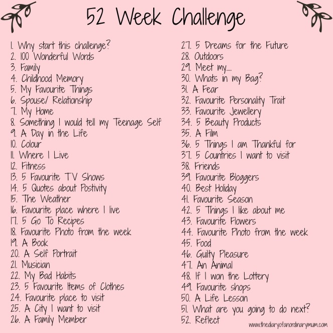 52 Week Challenge